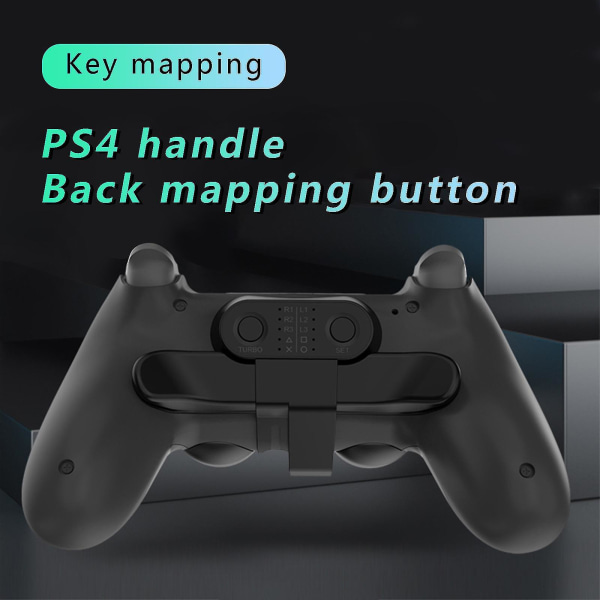 Brugt til PS4-controller Rear Extender Udvidede knapper på bagsiden af ​​håndtaget (sort)