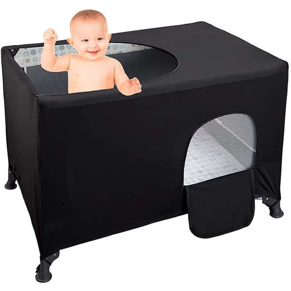 Baby Crib Cover Crib Shade Pustende solbeskyttelse elastikk