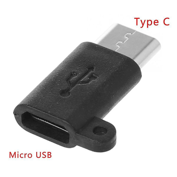 Usb 3.1 Type C hann- til mikro-usb 2.0 type B-hun Data Charge Converter Adapter（Hvit）