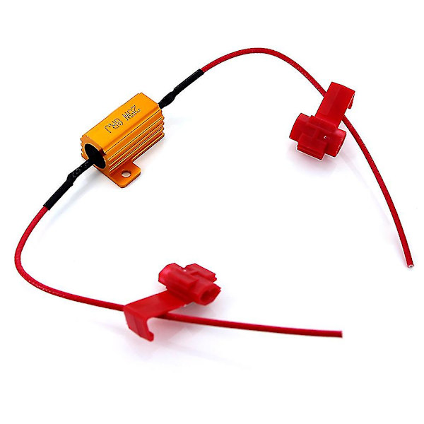 Led bil lys modstand 25w 6/8/10/25 belastningsmodstande til blinklys lanterne nummerplade lampe（8R）