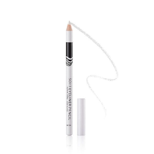 12 st Vit Eyeliner Långvarig Eyeliner Make Up Pennor Lätt Att Färga Liggande Silkworm Pencil