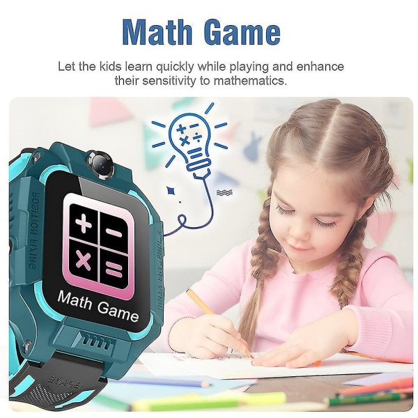 Smart Watch Børneur 4g 400mah Sos Gps Placering For Børn Smartwatch Kamera Ip67 Vandtæt Multi-color Mulighed (rød)