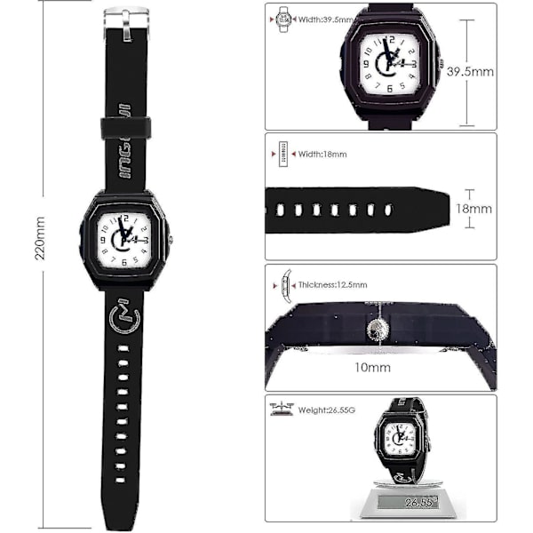 Børneure Vandtætte Minimalistiske Analog Pige Drenge Armbåndsur Til Tidslærere Til Børn I Alderen 5-12 År._fs