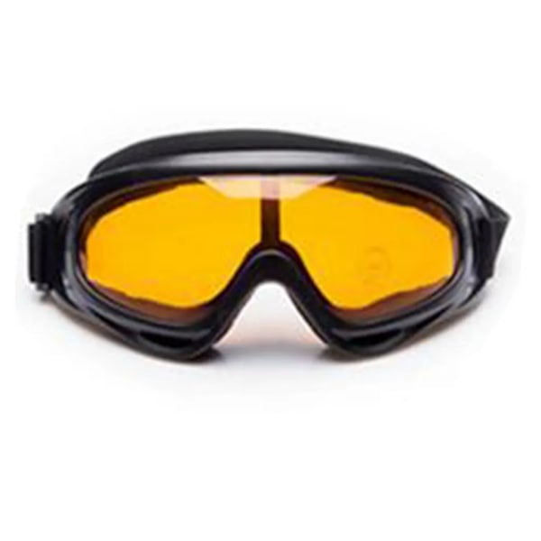 Motorcykelglasögon, Vindtäta Dammtäta Motocrossglasögon för Cykling OffRoad Racing/Skidåkning/Klättring, (Orange)