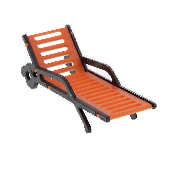 10 stk. Plast Strandbænk Solstole Landskab Model 1:75