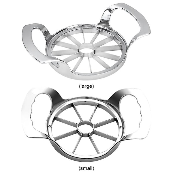 8/12 Blad Äppelskärare Kärnmaskin Rostfritt Stål Frukt Grönsaker Delare Mångsidig Zinklegering Kökstillbehör（S）
