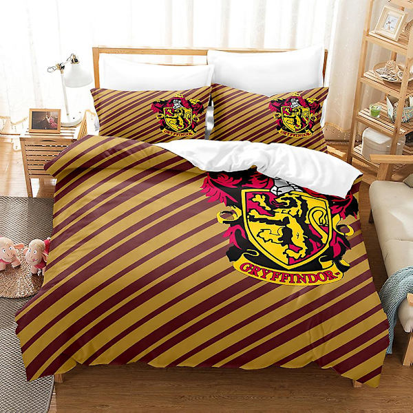 3D Digitaltryck Hogwarts Hemtextil Sängkläder Tredelad Set HL11 180*200cm -ZHENV（180*200cm）