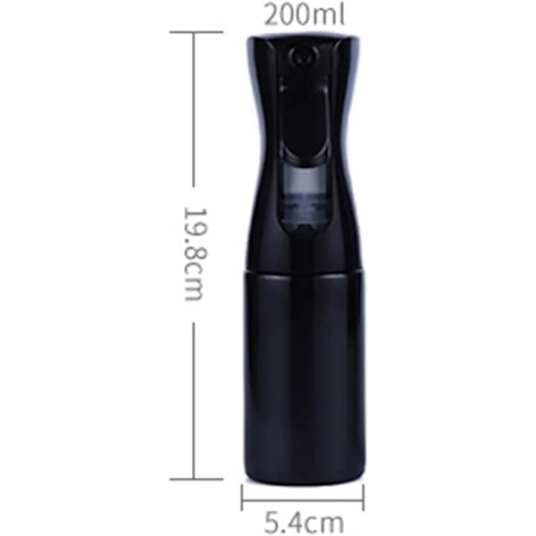 Hårsprayflaska, Layhou 200 ml tom sprayflaska ultrafint dimvattenflaska kontinuerlig spray för frisörsalong plantering rengöring