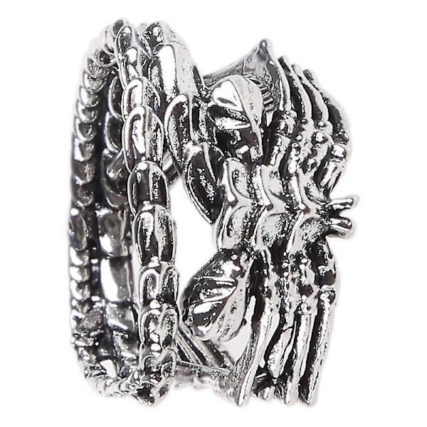 Storlek 6-12 Punk Skull Hand Ring Gotisk gest för Rock Biker Halloween Dekor（9）