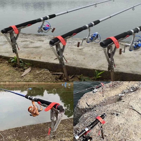 2023 Automatisk fjäderfiskespöhållare i rostfritt stål, 360 graders justerbar fiskespöhållare, snabb