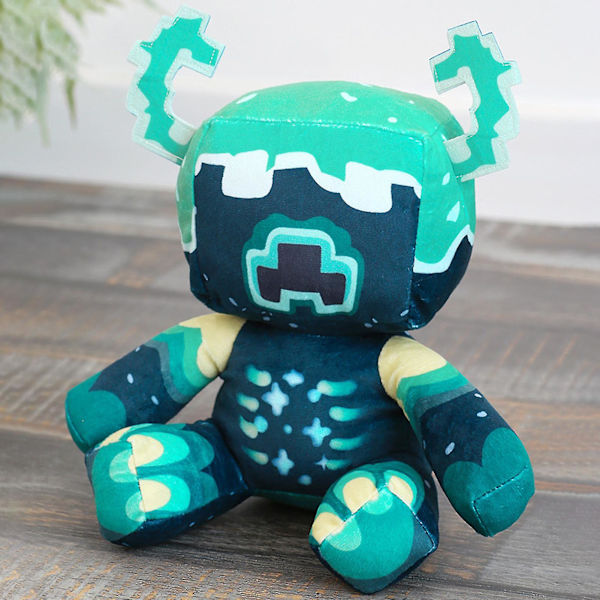Minecraft Plysch Pixelated Warden Kuddkudde Dekorationer PP Bomull Spel Periferi Plyschdockor för Barn - ZHENV