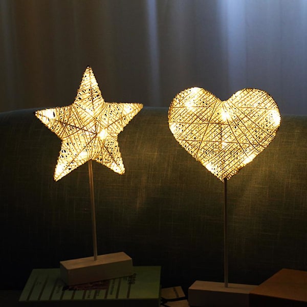 Jule rattan modellering lampe lanterne vedhæng belysning rattan til spisestue stue