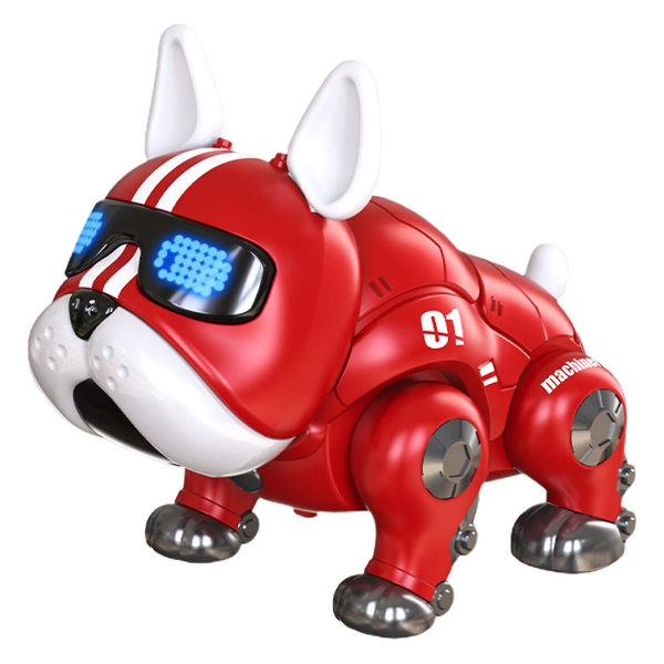Toy Dog Electronic Walking Puppy Realistic Animal Newty Lelu Pojille Tytöille Ikä 3+ (Punainen)