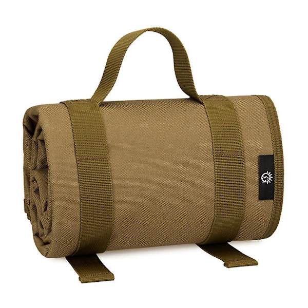 Taktisk hoprullningsbar skjutmatta Lättviktsrullningsbar träningsmatta Vattentät hopfällbar matta för utomhusjakt Camping Range Sniper（cp camouflage）