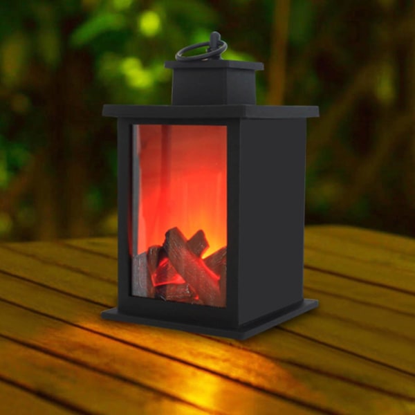 Eldstad Vindlampa Eldstad Flamlampa - Perfekt Heminredning För Vardagsrum, Halloween, Jul, Camping Och Fester