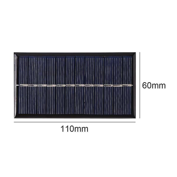Usb solcellepanel 5v 2w 400ma bærbar solcellepanel output usb udendørs bærbart solcelleanlæg til mobiltelefonopladere