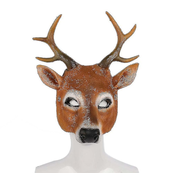 Hjortmask Jul Ren Hjort Hjortmask För Halloween Juldräkt Djurmask