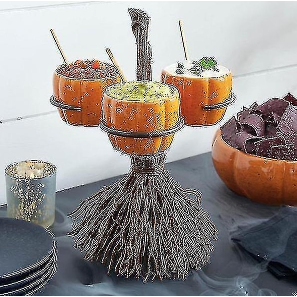 Halloween gresskar Snack Bowl Stand Dessert Stands Frukttallerkener For Halloween Decor (6 kopper)
