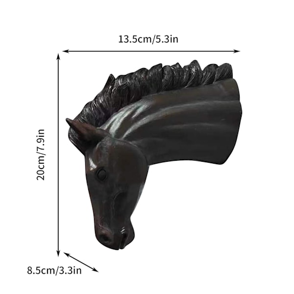 Hästhuvud Lykta Hästhuvud Vägg Hängande Dörr Vägg Dekoration Bländande Cool