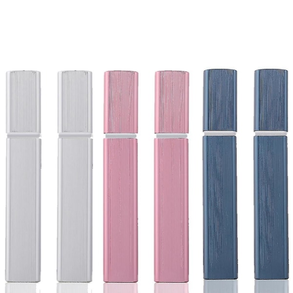 2 stk 12 ml duftdispenser, rektangulært anti-skrid stribe design (sølv *pink *blå *2)
