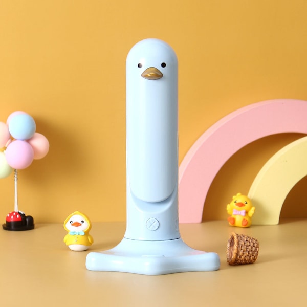 Foldbar LED skrivebordslampe med gult kylling dyremotiv, perfekt til børns skriveborde, unikt design, fødselsdagsgave, julegave (gul)