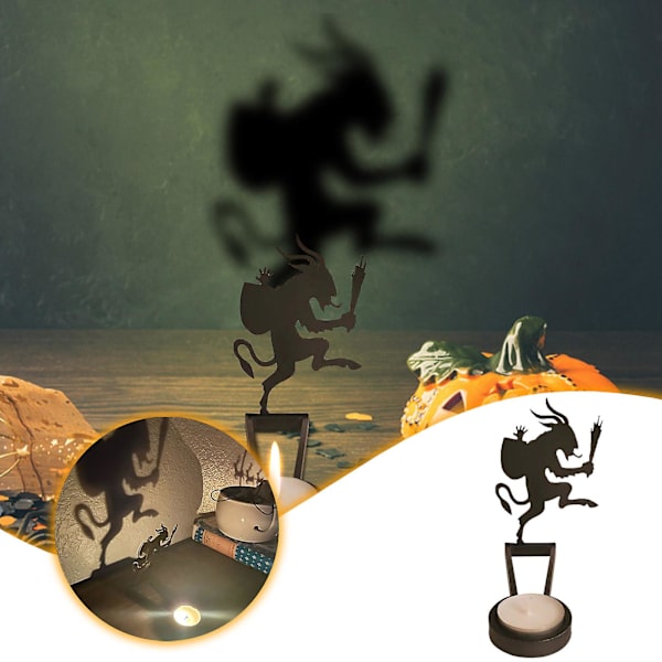 Rolig skuggstativ Halloween rolig ljusstake skrivbordsdekoration