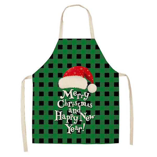 Linneförkläde med Julmotiv