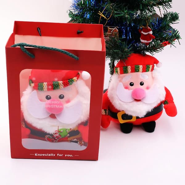 Julgranspynt Tomte Dock Merry Xmas Leksak Dekoration Heminredning (35CM)