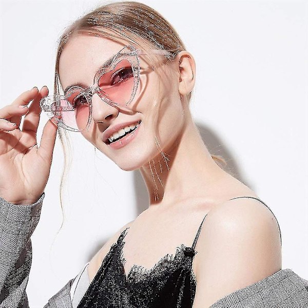 Sydänsilmät Aurinkolasit Naiset Cat Eye Aurinkolasit Retro Rakkaus Sydämen Muotoiset Lasit Y5140