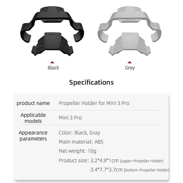 Tukihelice Dji Mavic Mini 3 Prolle, Stabilointitanko, Suojavyö, Tuontitarvike (Harmaa)