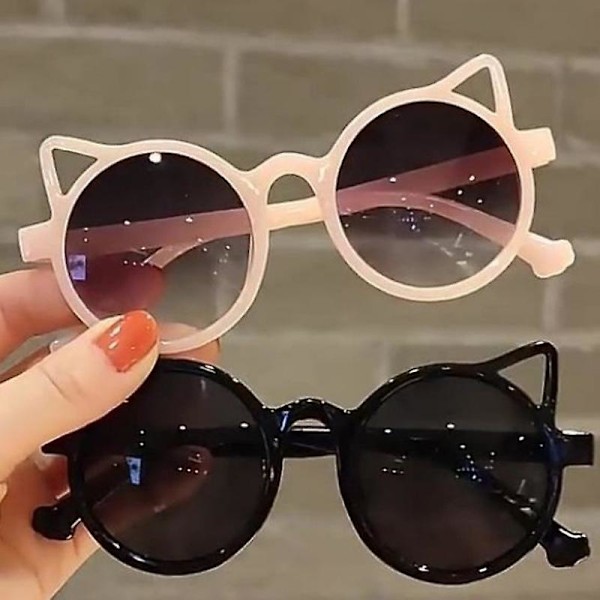 Nya barns mode solglasögon flicka söt liten kattformad solglasögon söt pojke utomhus solskydd glasögon UV400 Oculos De Sol（A3）