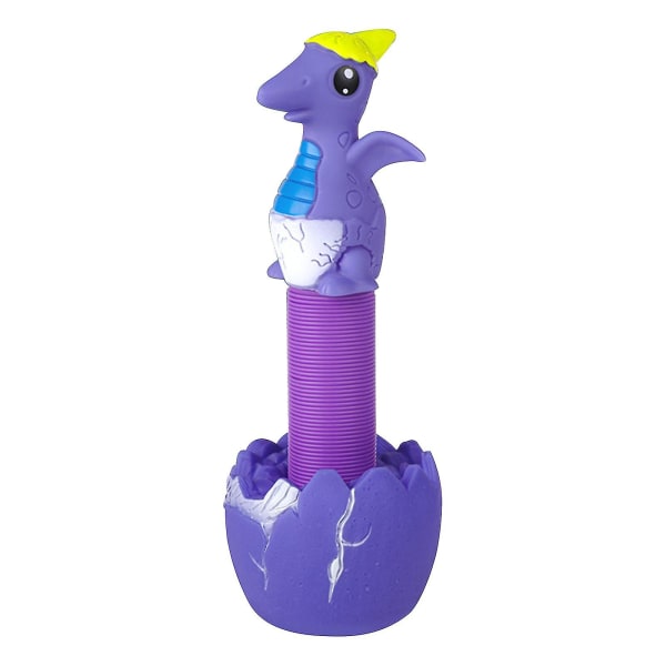 Pop Tube Legetøj Strange Dekompression Teleskopisk Tube Dinosaur Med Let Dekompress Creative Toy (lilla)
