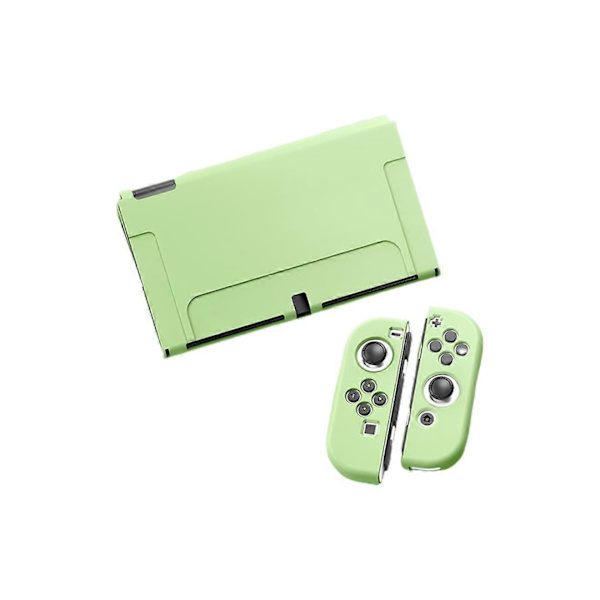 Skyddande skal för spelkonsol, anti-repor, mjuk TPU, Joy-Con-konsolskydd för Switch OLED - Grön