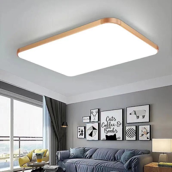 LED-loftslampe med 24W vandtæt IP56 2400LM Cool White 6000K firkantet loftslampe kompatibel udendørs, badeværelse, entre, balkon, garage, køkken