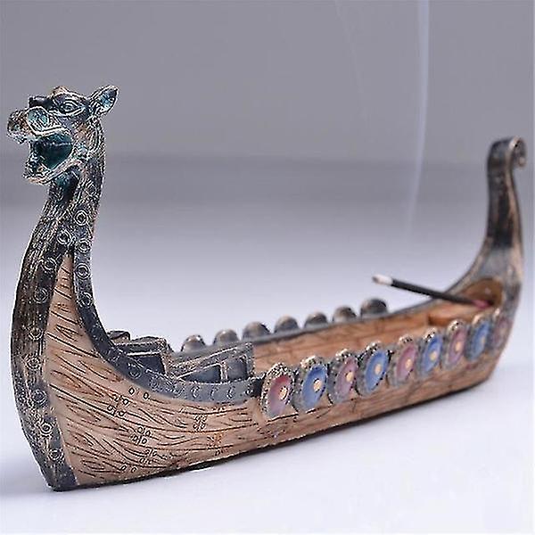Aromaterapi Ovn Røgelse Holder Kontor Hjem Dekoration Traditionel Dragon Boat Festival Gave Dragon Boat Ornament