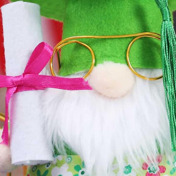 Examenssäsong Tomtedockor Dekoration Hatt Bachelor Uniform Prydnader