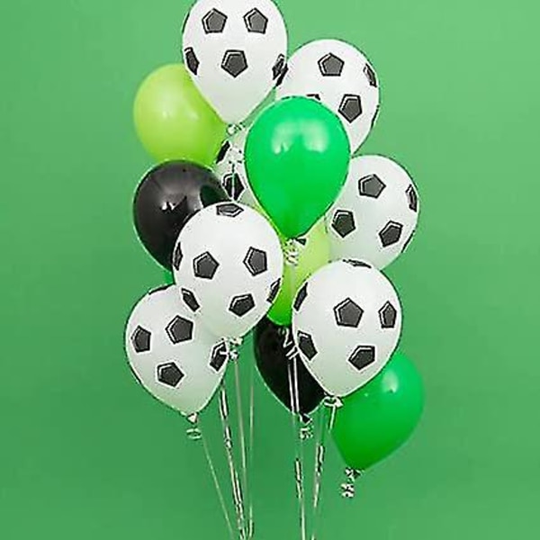 35 stycken Fotbollsballonger, Fotbollsfestdekorationer VM Fotboll 2022 Fotbollsballonger Latexballonger Fotbollsballonger För Barn Sporttema Födelsedag