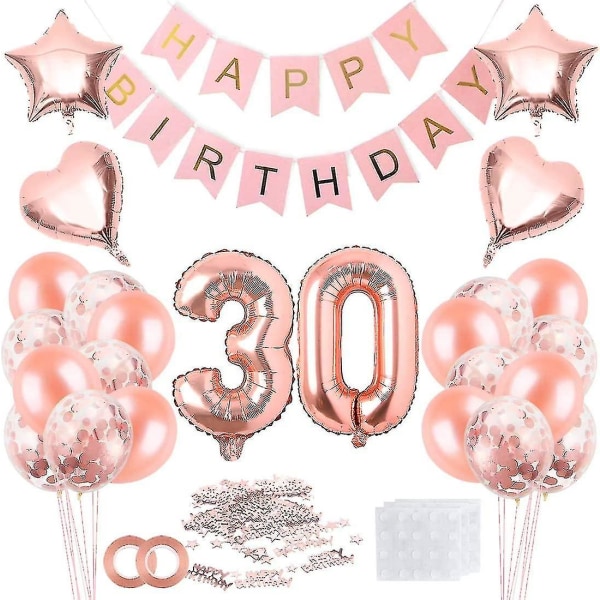 30 fødselsdag, 30 fødselsdagsdekoration, 30 ballonpynt, 30 balloner, 30 års fødselsdagsdekoration, 30 fødselsdagspige, 30 fødselsdagskvinde, 30 fødselsdag