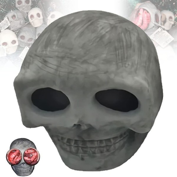 Skräck Skull Monster Gothic Fidget Toy, Novelty Squeeze Balls Stress Relief Halloween Fun Quirky Leksak För Barn Vuxen（Grå）