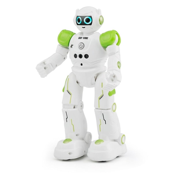 Fjernkontroll Intelligent programmeringsrobot Pedagogisk leketøy for barn Berøringsbevegelsessensor Sang og dans (grønn)