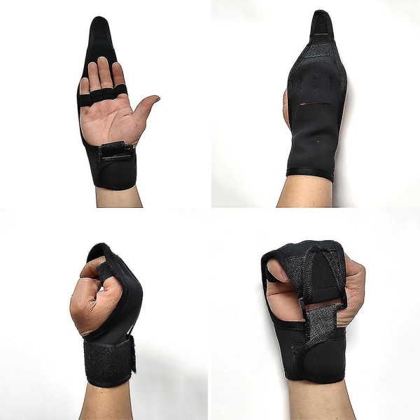 Finger Anti-spasticitet Rehabilitering Extra träningshandskar Justerbar fast handske Finger träning (liten)