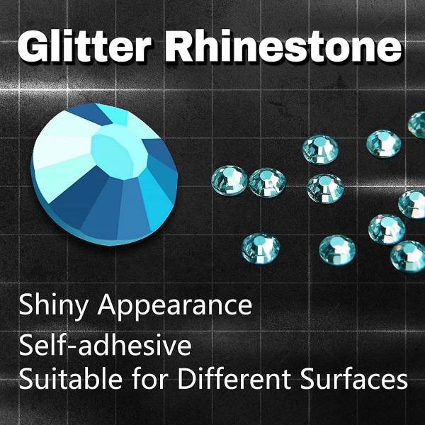 15 farver 3 størrelser Rhinestone Stickers Alt-i-Et ark 900 stykker 3mm 4mm 5mm DIY selvklæbende farverige perle Rhinestone dekorative stickers til håndværk