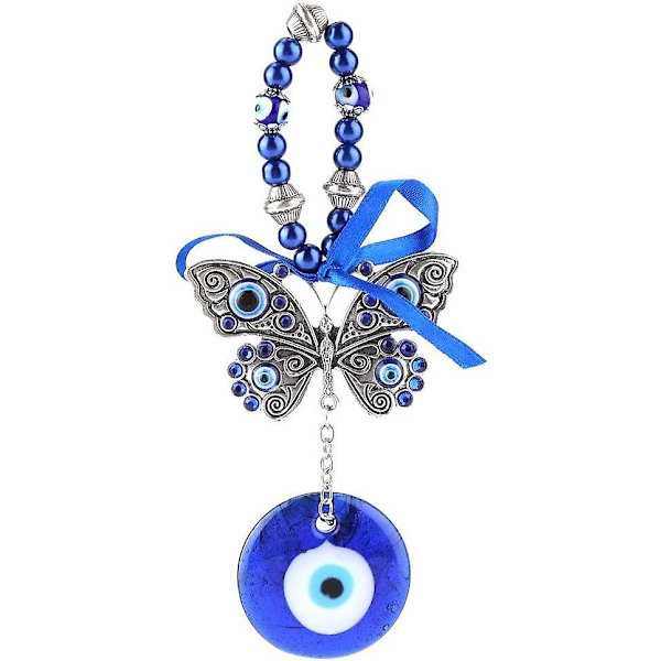 Blå Ögon Skydd Blå Amulet Glashänge Lycklig Hemskydd Väggdekoration