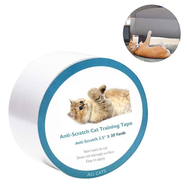 Cat Anti-ripe-tape, 50 mm*30 Yards, Cat-møbelbeskyttelsespute