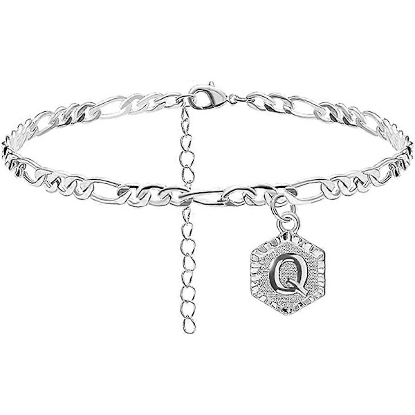 Initial Anklets för Kvinnor Silver Anklet Guld Bokstav Anklet med Initialer Guld Anklets för Kvinnor Initial Anklet Silver Anklets för Kvinnor Initial