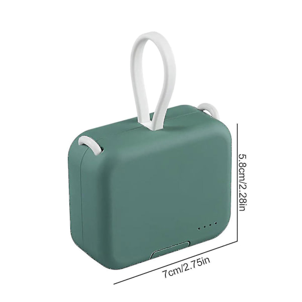 Liten bærbar lader, mini powerbank og telefonholder, bærbar trådløs ladeskatt mobiltelefonholder ny