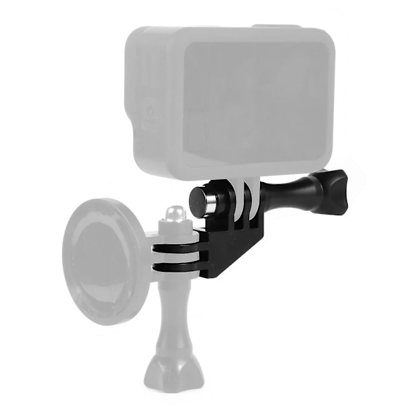 90 graders riktningsadapter armbågsfäste med tumskruv för Gopro Hero 9/8/7/6/5 Dji Osmo Action,akaso/campark/yi Action Camera（svart färg）