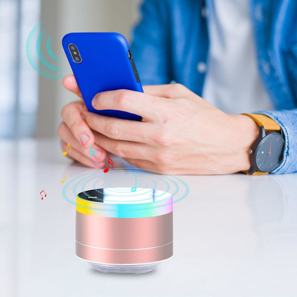 Bärbar trådlös Bluetooth-högtalare med högupplöst spegelyta, högt stereoljud, utomhushögtalare med Bluetooth 5.0