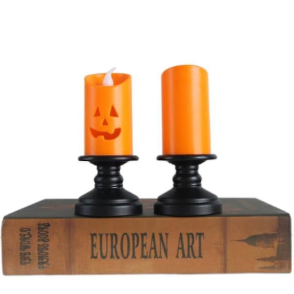 Pumpalykta med Ljus 3/6st Halloween Dekoration Dekoration Ljusstake Pumpalykta Ny Vindlampa Led Elektroniskt Ljus (6st)