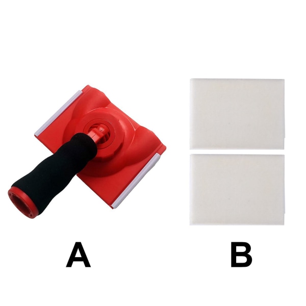 Profesjonell lateksmalingskantbørster multifunksjonell vegg-takhjørnemaling Pensel fargeseparator trimmerverktøy（B）